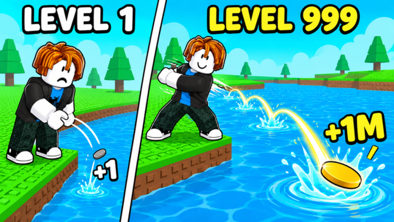 Level 1 versus Level 999: the same water, a very different throw